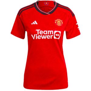 Adidas Manchester United Fc 23/24 Woman Short Sleeve T-shirt Home Rood M