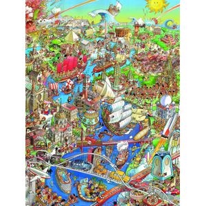 Puzzel History River (1500 stuks) - Cartoon Thema