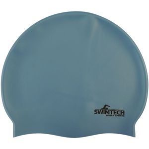 SwimTech Unisex Volwassen Siliconen Zwemkapje  (Hemelsblauw)