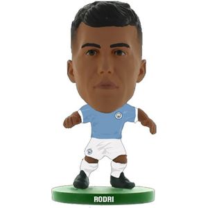 Manchester City FC Rodri SoccerStarz Voetbalbeeldje  (Hemelsblauw/Wit)
