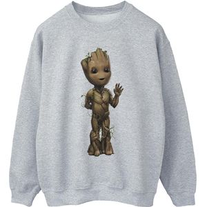 Marvel Heren I Am Groot Wave Pose Sweatshirt (L) (Sportgrijs)