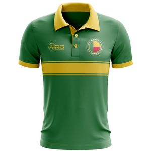 Benin Concept Stripe Polo Shirt (Green)