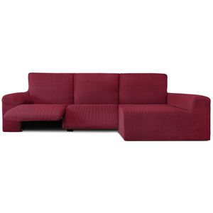 Hoes voor chaise longue met lange armleuning rechts Eysa JAZ Bordeaux 180 x 120 x 360 cm