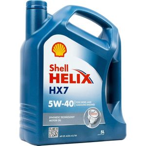 Motorolie voor auto's Shell Helix HX7 5W40 5 L