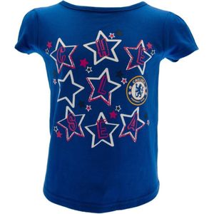 Chelsea FC Kinderen/Kinderen Sterren T-shirt (3-6 Monate) (Blauw)