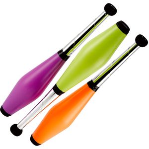 Acrobat Juggling Clubs Junior - Jongleer Kegels voor Kinderen (Set van 3, 42 cm) - Inclusief Handig Net en Meertalige Handleiding