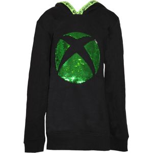 Xbox Kinder/Kinderen Logo Sequin Flip Hoodie (140) (Zwart)