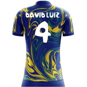 2022-2023 Brazil Away Concept Shirt (David Luiz 4) - Kids