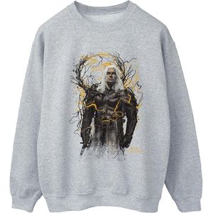 Netflix Womens/Ladies The Witcher Smoking Wolf Sweatshirt