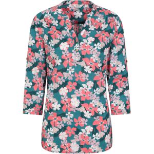 Mountain Warehouse Dames/Dames Petra Gebloemd 3/4 Mouw Shirt (14 UK) (Gemengd)