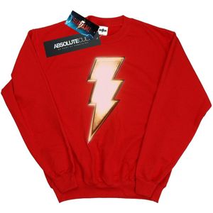 DC Comics Meisjes Shazam Bolt Logo Sweatshirt (140-146) (Rood)