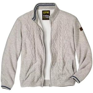 Atlas For Men Mens Cable Knit Fleece Lined Jacket
