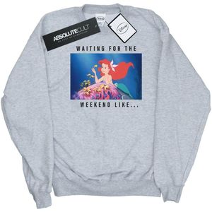 Disney Princess Womens/Ladies Ariel Waiting For The Weekend Sweatshirt