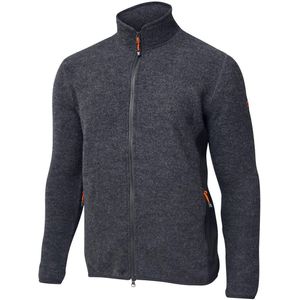 Ivanhoe vest Troy Full Zip Graphite Marl voor heren van wol - Grijs