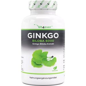 Ginkgo Biloba | 6000 mg | 365 capsules | Vit4ever