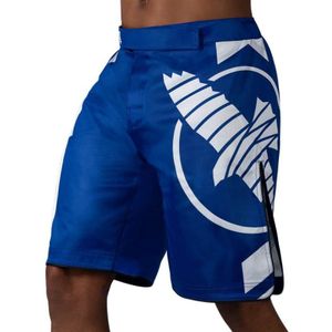 Hayabusa Icon Fight Shorts - Blauw / Wit - L