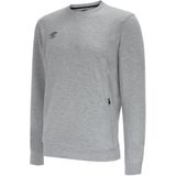 Umbro Heren Pro Stacked Logo Fleece Pullover (S) (Grijze mergel/zwart)