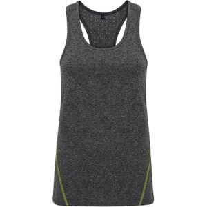 TriDri Dames/dames Lasergesneden Mouwloos Vest (XS) (Zwart gemêleerd)