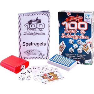 Clown Games 100 Kaart & Dobbel Spellen - Leer 100 kaart- en dobbelspellen vanaf 6 jaar - Geschikt voor 1 tot 6 spelers