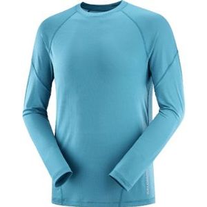 Salomon Cross run ls tee heren - BLAUW - Heren