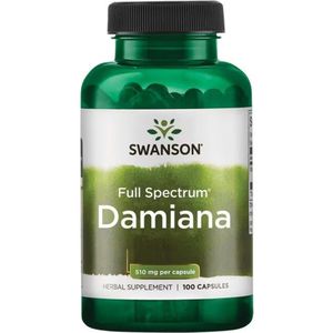 Swanson Damiana | 510mg | 100 caps