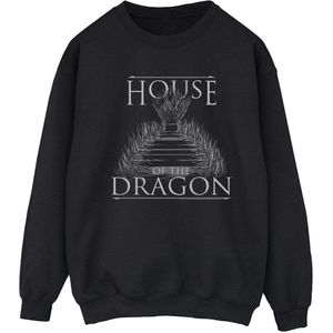 Game Of Thrones: House Of The Dragon Dames/Dames Troon Tekst Sweatshirt (XXL) (Zwart)