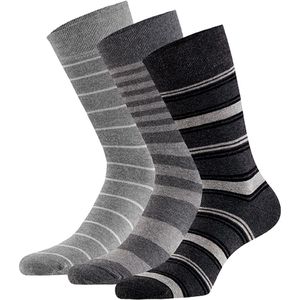 Apollo - Heren sokken van biologisch katoen - 6-Paar - Grijs - Maat 43/46 - Sokken maat 43 46 - Bio-Katoen - Duurzaam