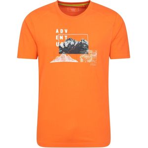 Mountain Warehouse Heren Avontuur Organisch T-Shirt (XS) (Oranje)