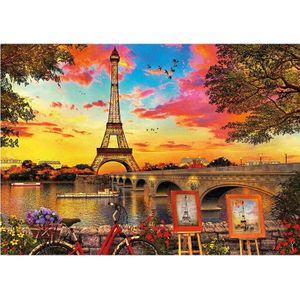 Puzzel Educa - Zonsondergang in Parijs, 3000 stukjes