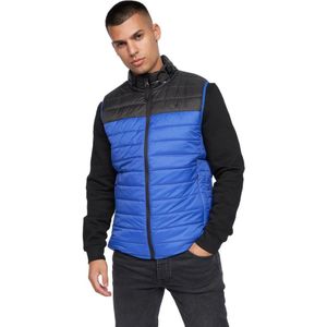 Crosshatch Heren Presnell Hoog Hals Gilet (S) (Blauw)