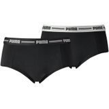Puma - Iconic Mini Short 2P - Zwarte Mini Shorts - XS