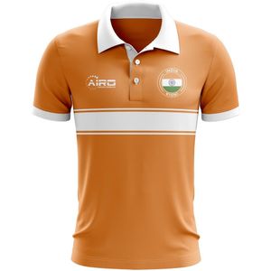 India Concept Stripe Polo Shirt (Orange)