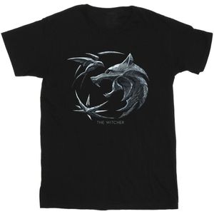 Netflix Mens The Witcher Wolf Logo T-Shirt