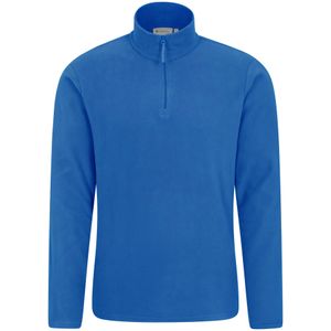 Mountain Warehouse Heren Camber II Half Zip Fleece Top (S) (Blauw)