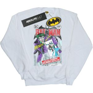 DC Comics Meisjes Batman Joker Speelkaartenhoes Sweatshirt (128) (Wit)