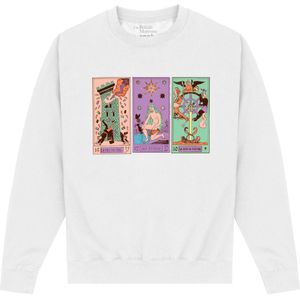 Apoh Unisex volwassen Tarot Brits Museum Sweatshirt (XXL) (Wit)