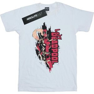 Marvel Heren Deadpool Lady Deadpool T-Shirt (XXL) (Wit)