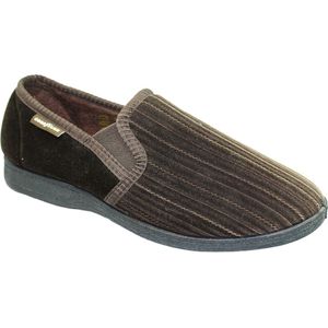 Goodyear Heren Calder Pinstripe Slippers (42 EU) (Bruin)