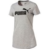 Puma - Ess no1 Logo Tee - Grijs Damesshirt - XS