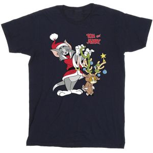 Tom & Jerry Mens Christmas Reindeer T-Shirt