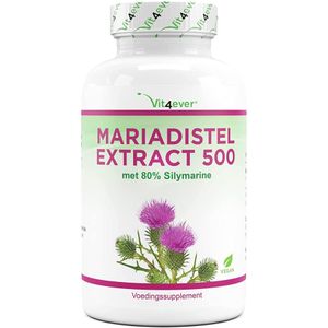 Mariadistel-extract | 500 mg | 80% silymarine | 180 capsules | Vit4ever