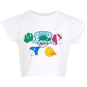 Regatta Kinderen/Kinderen Kleine avonturiers dieren T-shirt (104) (Wit)