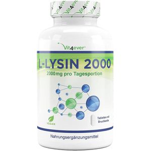L-Lysine 2000 | 1000mg | 365 Tabletten | Vit4ever