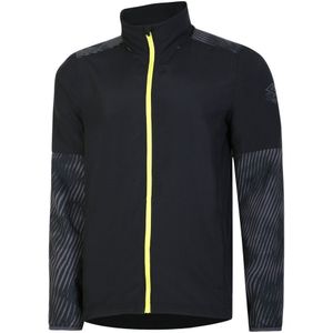 Umbro Heren Pro Stripe Detail Training Waterproof Jacket (S) (Zwart/Periscoop/Limoengeel)