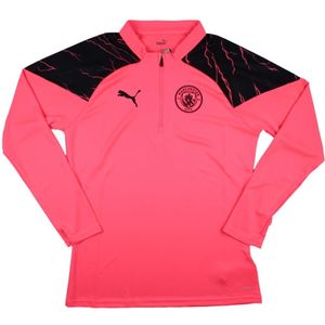 2023-2024 Man City Training Half Zip Top (Sunset Glow)