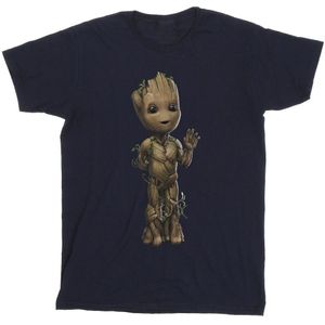 Marvel Heren Ik Ben Groot Wave Pose T-Shirt (3XL) (Marineblauw)
