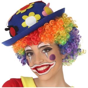 Hoed Clown Blauw