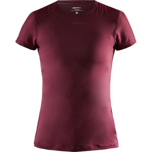 Craft Dames/dames ADV Essence Slank T-shirt met korte mouwen (S) (Rio Rood)