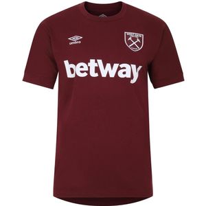Umbro Heren 23/24 West Ham United FC T-Shirt (L) (Bruine haven)