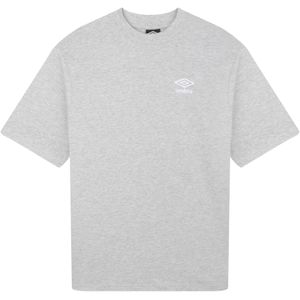 Umbro Dames/Dames Core Oversized T-shirt (S) (Grijs gemêleerd/wit)